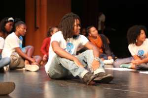 POPS youth onstage, back in the day