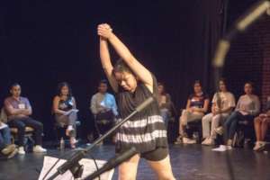 Leahnora's dancing tells a story