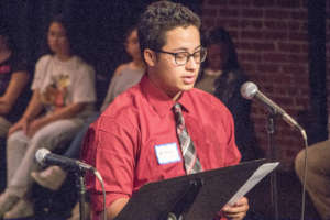 Mikey performs at We Got Game Book launch