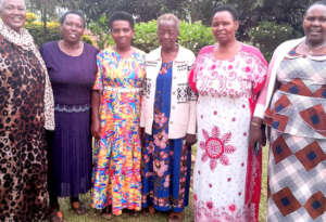 Women gather after an alumni led Healing Circle