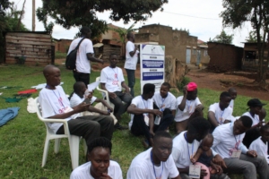 Youth at the meeting HIV/AIDS awareness