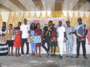 Trained to make Ankara bags and shoes