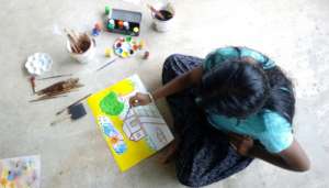 Arts based therapy...yellow sky