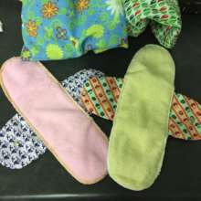 Reusable, washable sanitary pads made at Hlokomela