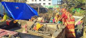 Aftermath of the fire