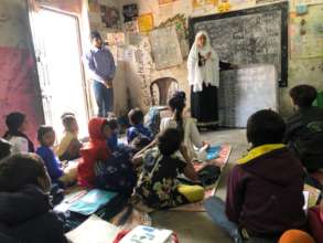 Teacher Mehnaz with her Park Circus Class
