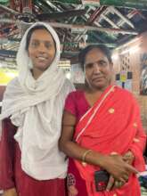 Sultana with her mother