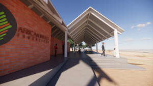 Design Youth Community Center, entrance
