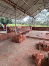 The walls are going up!