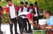 Rehabilitating coral reefs damaged by bleaching