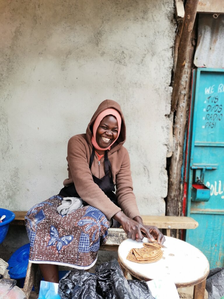 Mary at Her Business.