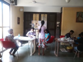 Doctor in presence of CSA staff doing the checkup