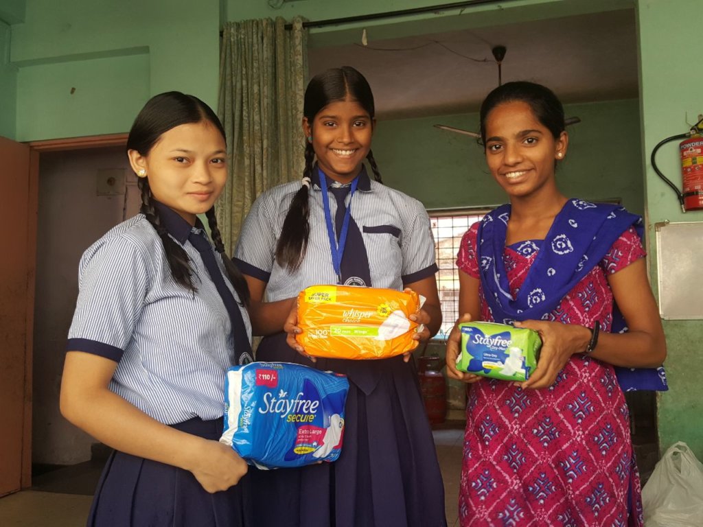 Menstrual Hygiene Kits for 1300 orphan girls,India