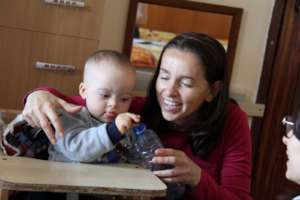 Work with the parent in home environment