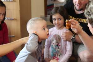 Work with speech therapist