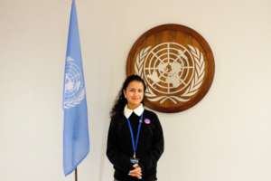 Sagoon at the UN Headquarters in New York