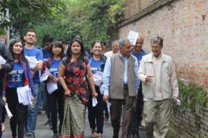 YWPLI Fellows Campaigning for Political Party