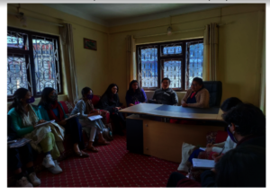 Fellows with women leaders in Ilam