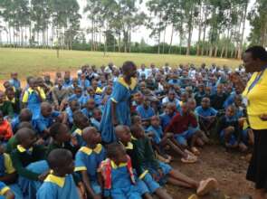 A girl urges fellow learners to reject FGM.