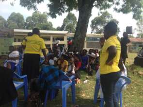 HFAW team engage in a discussion on girls rights