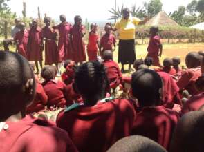 HFAW staff interacting with pupils.