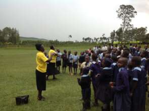 Joyce and Gladys guide pupils in life skills talks