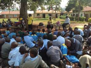 Joyce mentoring learners on FGM