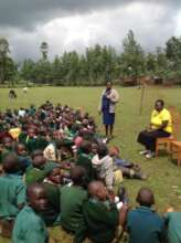 The teacher giving remarks on the Anti-Fgm session