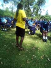 HFAW's Joyce at Nyasumi Mixed Secondary school