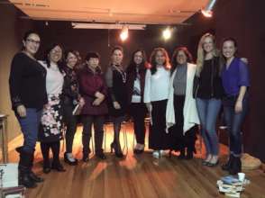 Female artists perform poetry at our 1st event