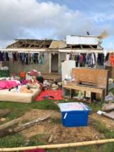 Devastation caused by Tropical Cyclone Gita