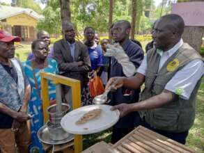 Farmers being trained on Honey processing