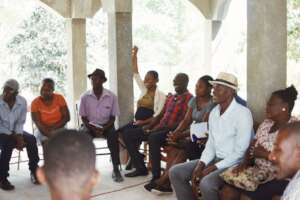 A community training on preventing VAWG.