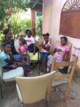 A pre-pandemic Girls' Group meeting.