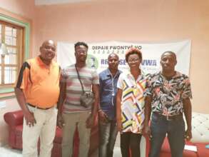 A press event in Jacmel for Int. Women's Day.