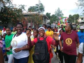 Marching to prevent VAWG with disabilities.