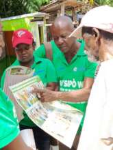 Violence prevention activists at work.