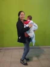 Clotilde and her baby boy