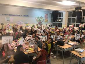 Teenagers happy and proud of their Dream Boards!