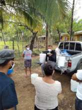 Tango at the Water Filter Distribution in Olancho