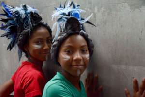 Two girls. Photo by Ximena Varela