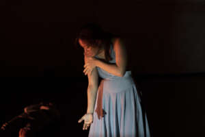 Valeria, performing her graduation show