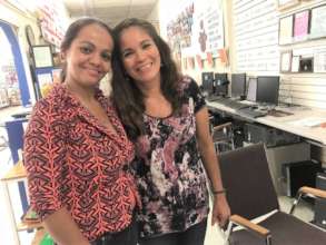 Maria & Orbelina learned how to write/read!