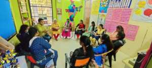 Scholarship reviewing and meeting the recipients