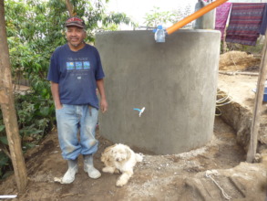 Completed rainwater harvesting system