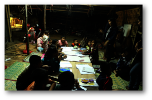 ThelThel teaching children during her internship