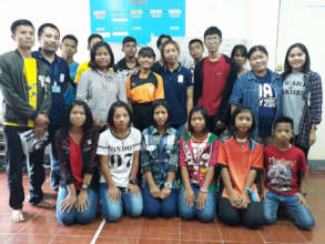 Thel Thel and her team in Mae Sot