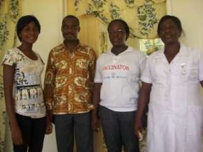 Three Medical staff and a donor