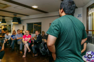 LIT participant giving English speech