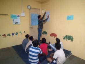 AfE programme session in the community with boys